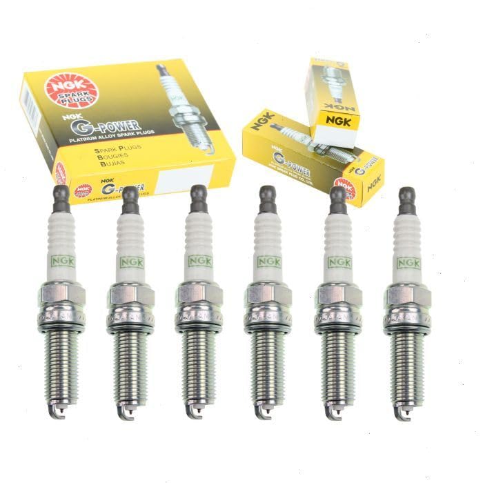 Sixity Auto 6 pc NGK G-Power Spark Plugs compatible with Jeep Wrangler 3.6L V6 2012-2018 - Image 1