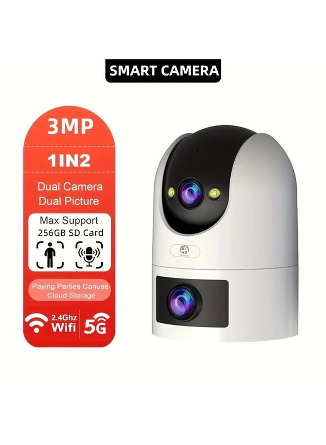 Outdoor PTZ 4K HD IP Camera Auto Tracking Dual Lens Dual Screen WiFi Security Monitor - Image 2