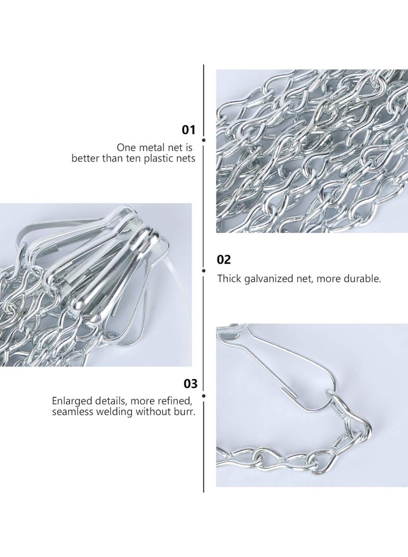 GGOOT Heavy Duty Basketball Replacement Chain Net Steel Chain Basketball Net Standard Galvanized Steel Chain Basketball Net Rust Proof Easy to Install for Indoor Outdoor Basketball Hoop  - Image 5