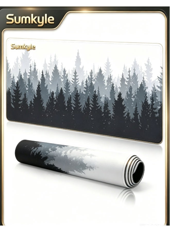 سومكايل 900*400*3mm وسادة ماوس كبيرة  تمديد لوحة الماوس المضادة للانزلاق المطاط قاعدة لوحة الماوس لعبة مكتب مكتب حصيرة حصيرة سطح المكتب حصيرة القماش السلس لوحة المفاتيح لوحة الماوس - Image 1
