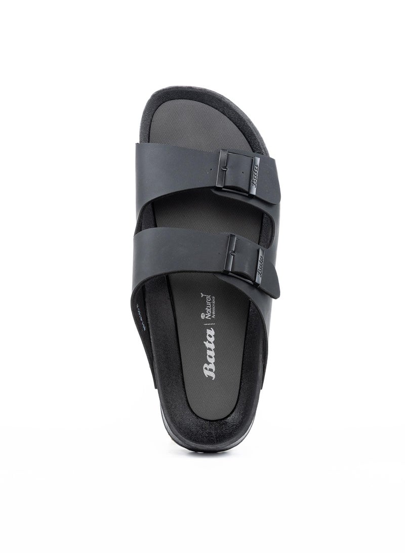 Bata Buckle Details Slip On Sandals - Image 4