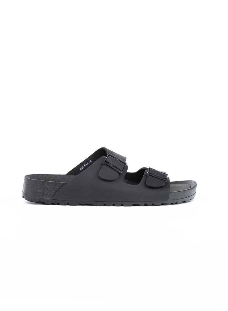 Bata Buckle Details Slip On Sandals - Image 1
