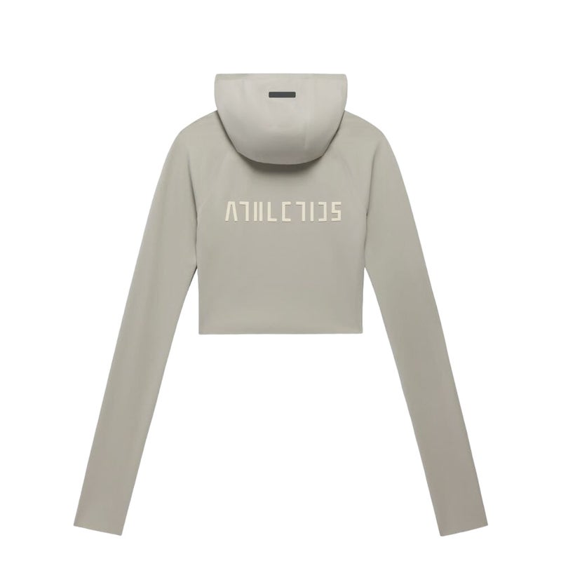 Adidas (WMNS) adidas Fear of God Athletics Base Layer Crop Hoodie Asia Sizing 'Grey' - Image 2