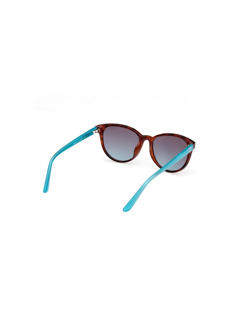 GUESS - Girls UV Protection Cat Eye Shape Plastic Sunglasses GU0012653W49 - Lens Size: 49 Mm - Blonde Havana - Image 1