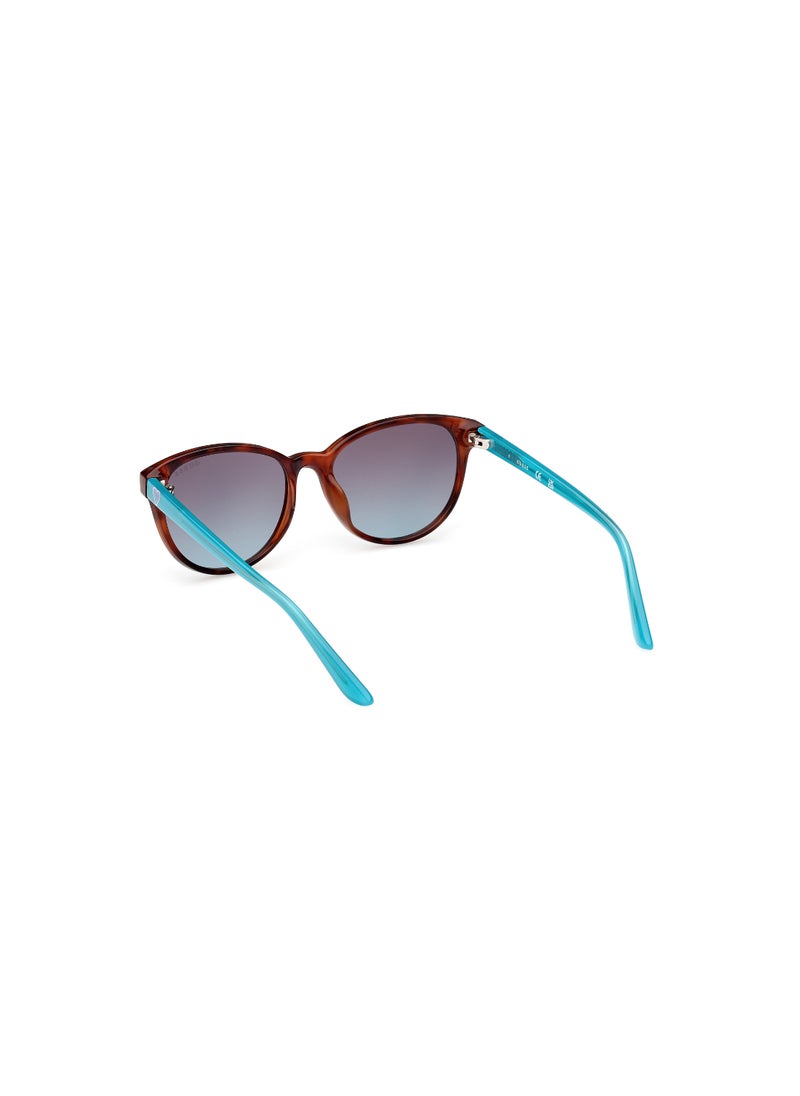 GUESS - Girls UV Protection Cat Eye Shape Plastic Sunglasses GU0012653W49 - Lens Size: 49 Mm - Blonde Havana - Image 1