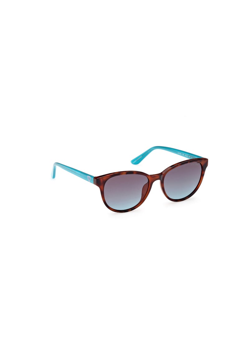 GUESS - Girls UV Protection Cat Eye Shape Plastic Sunglasses GU0012653W49 - Lens Size: 49 Mm - Blonde Havana - Image 1