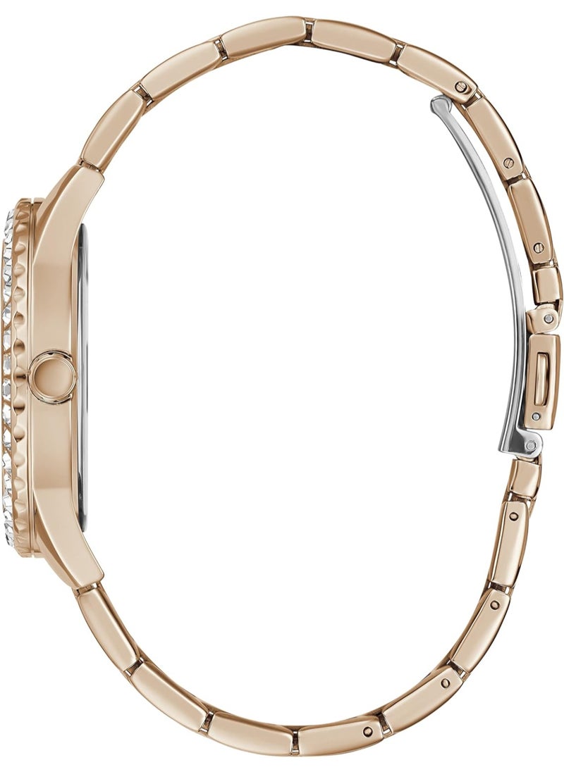 GUESS GUESS Women's Glitter Burst Collection Analog Pink Dial Watch - GW0405L3  - Image 3