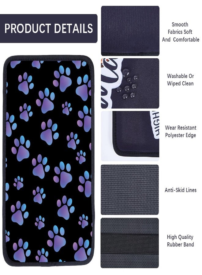 CREATCABIN Dog Paws Car Armrest Pad Auto Center Console Cover Waterproof Auto Armrest Cover Soft Center Console Pad Comfortable Car Accessories Interior for SUV Sedan Truck 12.6×7.5in - Image 5