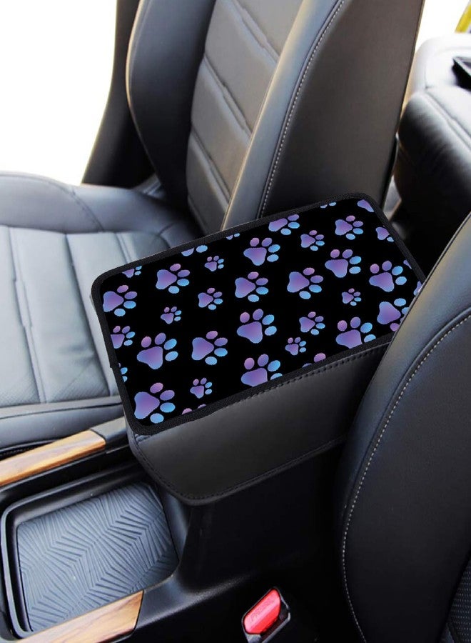 CREATCABIN Dog Paws Car Armrest Pad Auto Center Console Cover Waterproof Auto Armrest Cover Soft Center Console Pad Comfortable Car Accessories Interior for SUV Sedan Truck 12.6×7.5in - Image 4