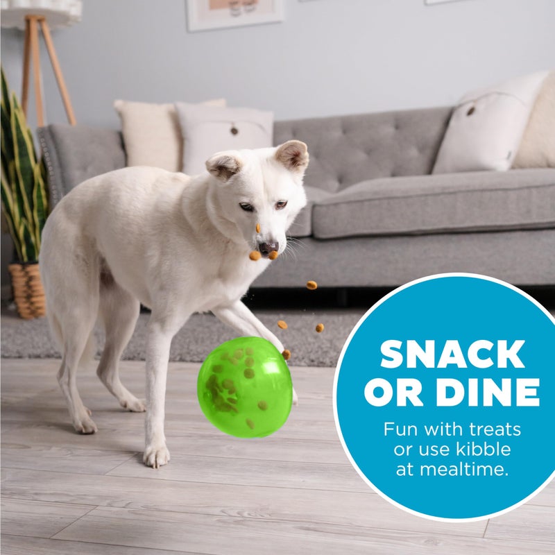 Outward Hound Large Snoop Interactive Treat Dispensing Dog Toy, Puzzle Ball Slow Feeder for Medium to Large Dogs, Mint-Scented for Mental Stimulation & Boredom Relief, BPA-Free, 5-Inch, Green - Image 5
