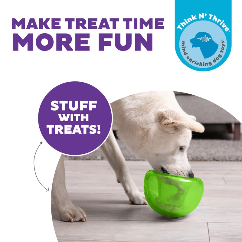 Outward Hound Large Snoop Interactive Treat Dispensing Dog Toy, Puzzle Ball Slow Feeder for Medium to Large Dogs, Mint-Scented for Mental Stimulation & Boredom Relief, BPA-Free, 5-Inch, Green - Image 2