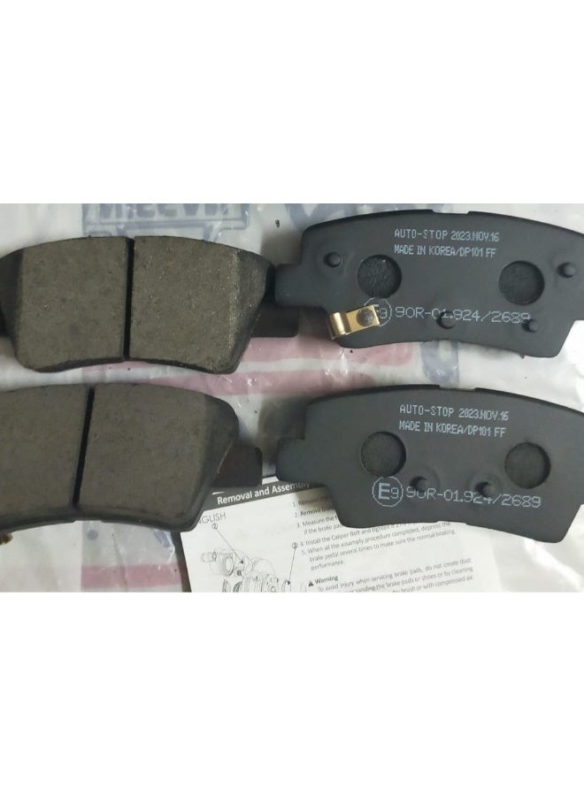 Rear Korean brake pads for hyundai and kia - Image 2
