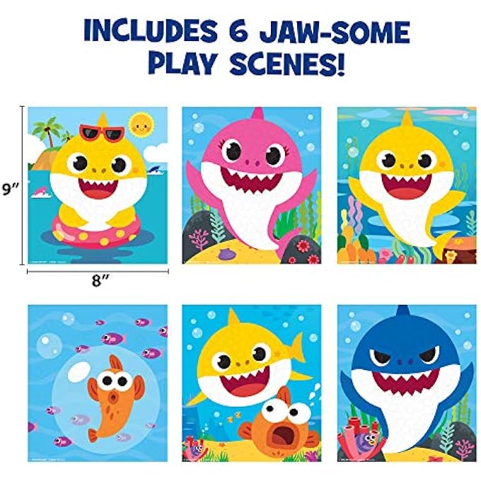 Pinkfong 3D MOSAIC STICKERS BY HORIZON GROUP USA, DECORATE A ACTIVITY BOOK WITH OVER 300 FOAM STICKERS, CREATE YOUR OWN 3D STICKER ART, 3D STICKERS, ARTS AND CRAFTS - Image 5