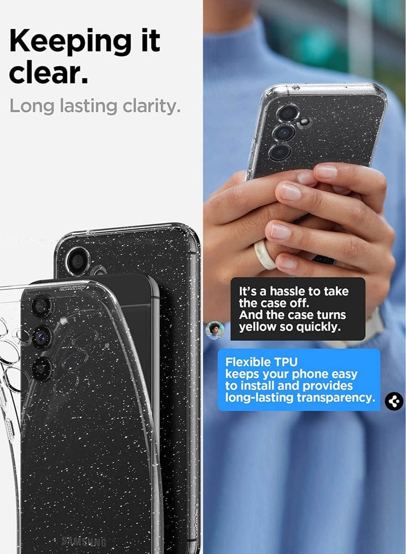 Spigen Liquid Crystal Glitter for Samsung Galaxy A54 5G Case Cover - Crystal Quartz - Image 4