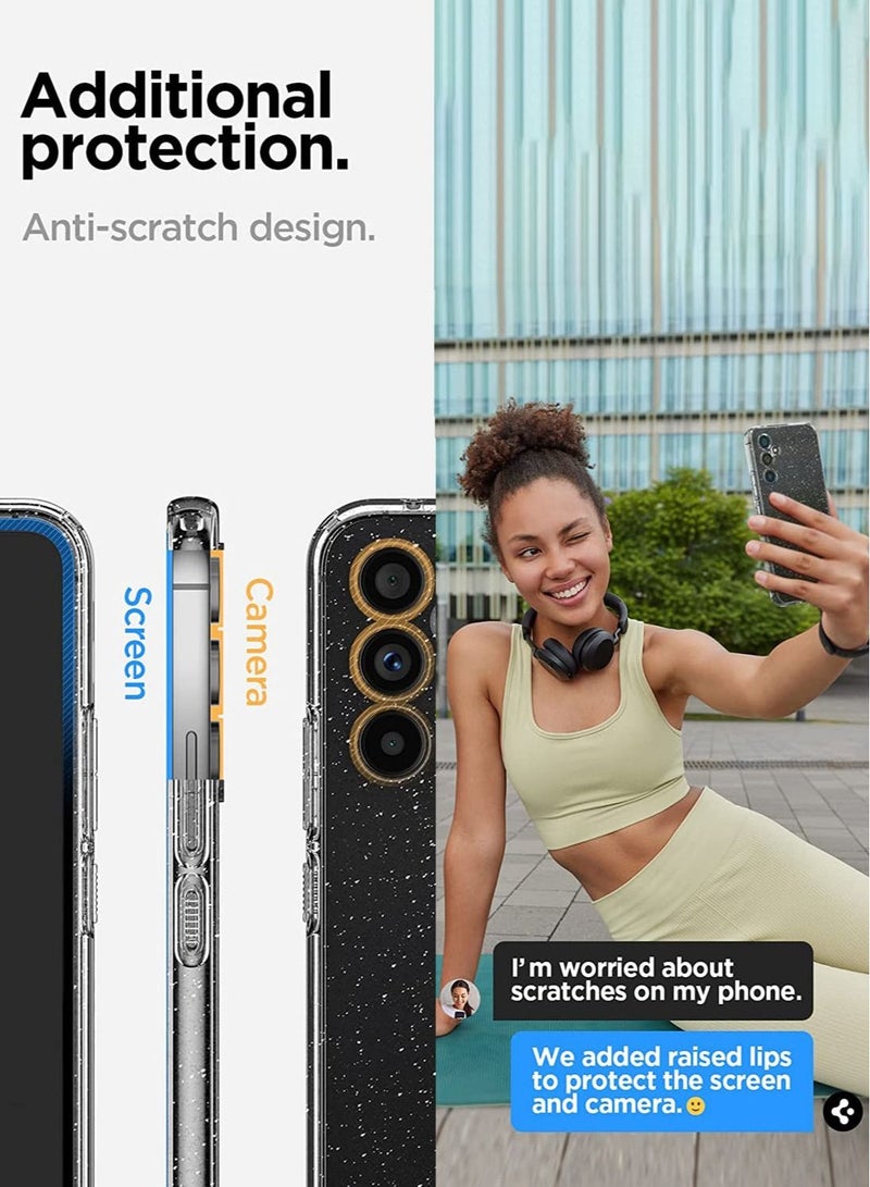 Spigen Liquid Crystal Glitter for Samsung Galaxy A54 5G Case Cover - Crystal Quartz - Image 5