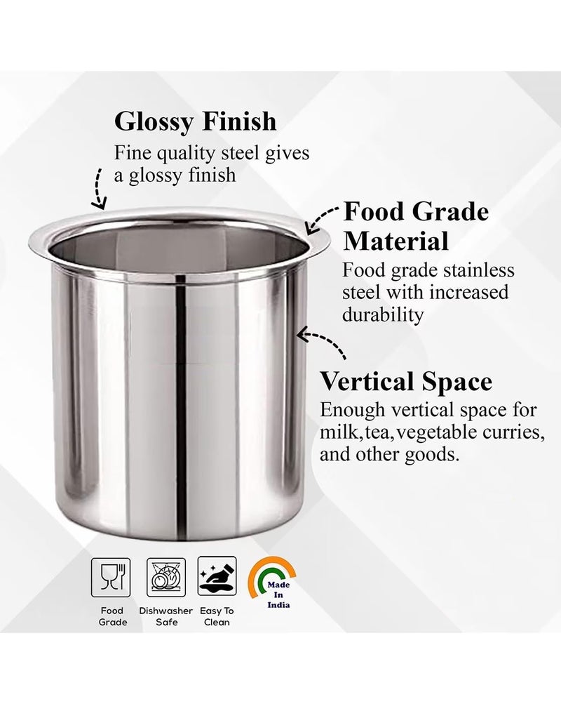 Bartan Star Stainless Steel Deep Gunj for Cooking and Serving (1 Litre) - Image 4