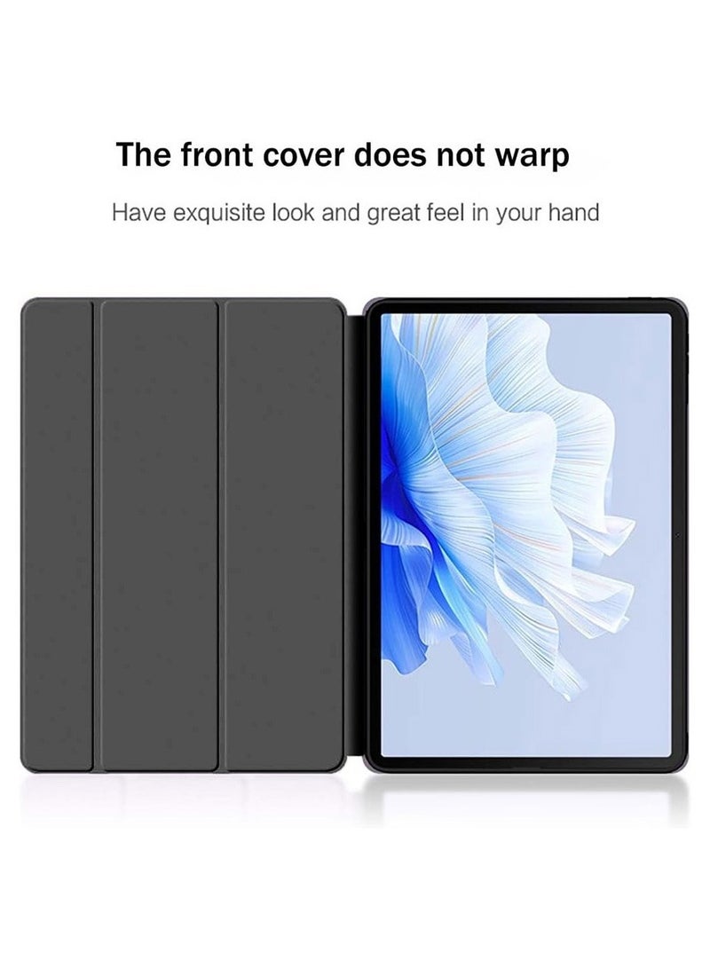 Techie حافظة ذكية قابلة للطي ثلاثية الطي مع وظيفة الإيقاظ/السكون التلقائي لجهاز Huawei MatePad 11.5 2023 - أسود - Image 4