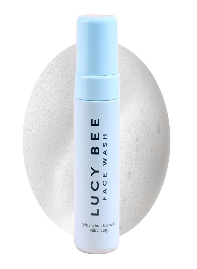 Lucy Bee Hydrating Foam Face Wash for Men & Women, Certified Natural Daily Face Wash with Ginseng, Dermatologist Approved for Sensitive Skin, Safe for Teen Skin, Quick & Easy To Use 5.07 fl oz. - Image 1
