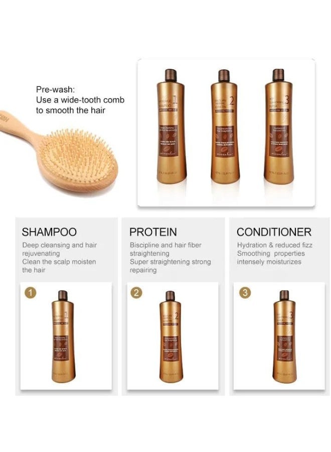 Protein queen Brazilian Thermal Keratine Set 1 L 3pcs/Set - Image 3