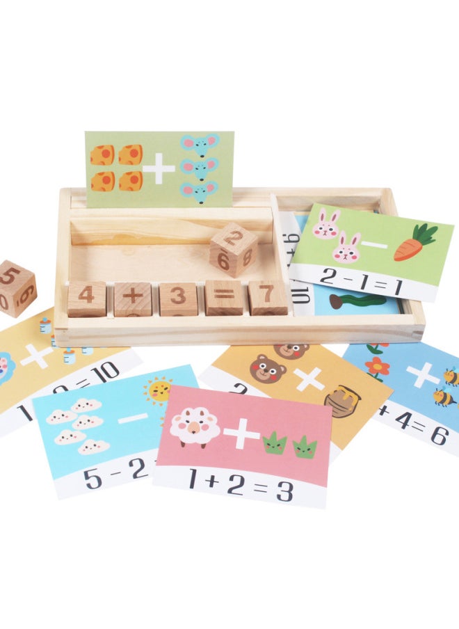 null - Little Hou Bird Spelling Add And Subtract Operation Game Children Learn Math Puzzle Wooden Parent-Child Kindergarten Teaching Aids Toys-Color:Add And Subtract Operation Game - Image 1