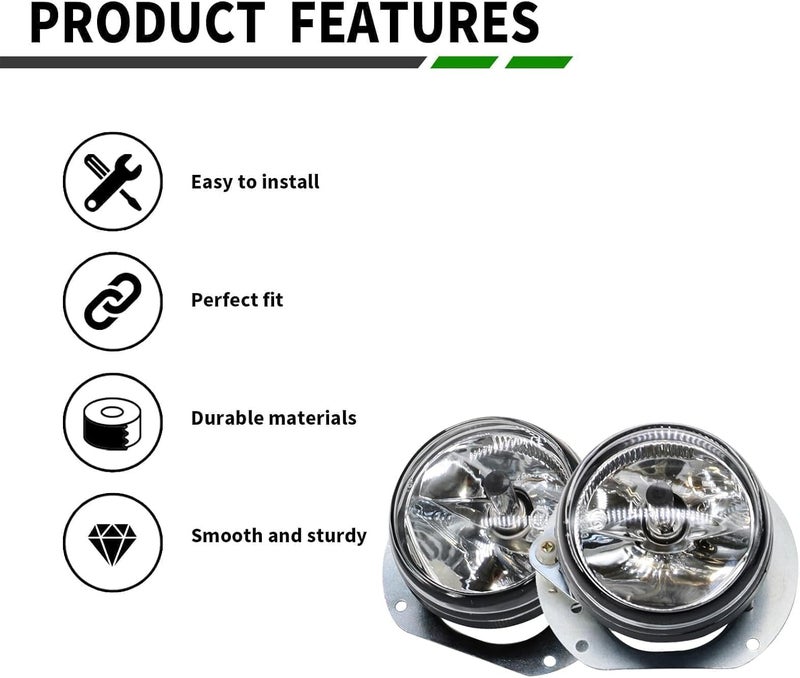Yunnergo 2Pcs Fog Lights Fog Lamp Assembly for Mercedes-Benz Models 2007-2013 - Image 5
