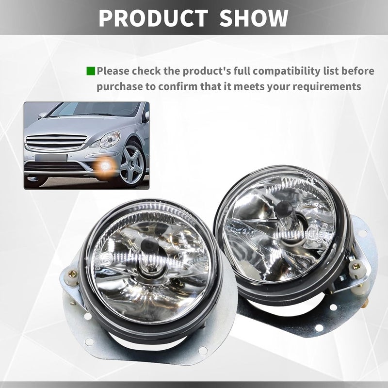 Yunnergo 2Pcs Fog Lights Fog Lamp Assembly for Mercedes-Benz Models 2007-2013 - Image 4