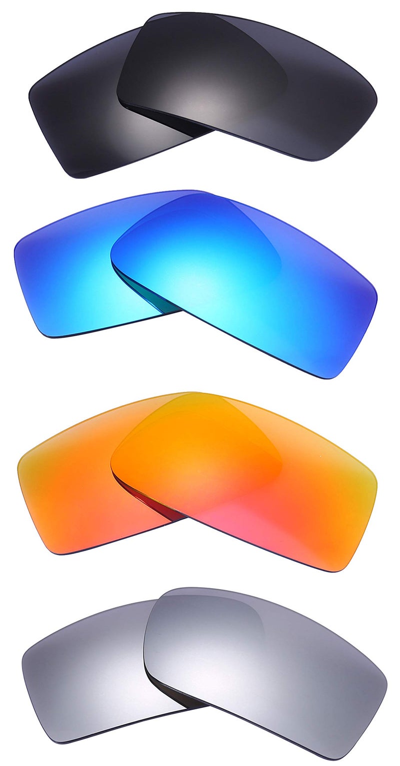 NicelyFit 4 Pairs Polarized Replacement Lenses for Oakley Gascan Glass Sunglasses Frames - Image 1