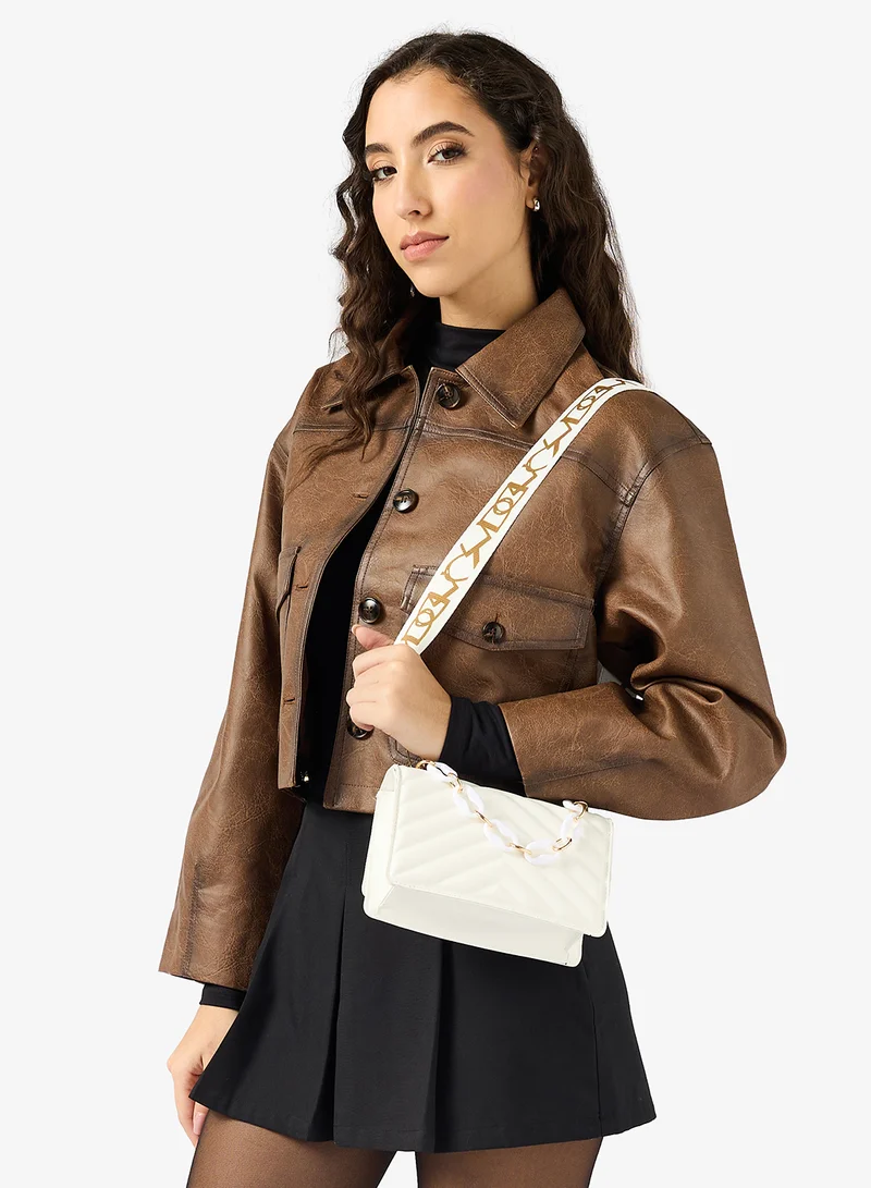 Ginger Quilted Bag With Chain Detailing