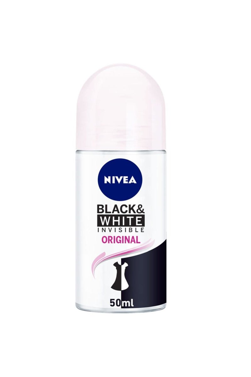 NIVEA ROLL INVIS B&W ORGNL/CLEAR WOM 50M