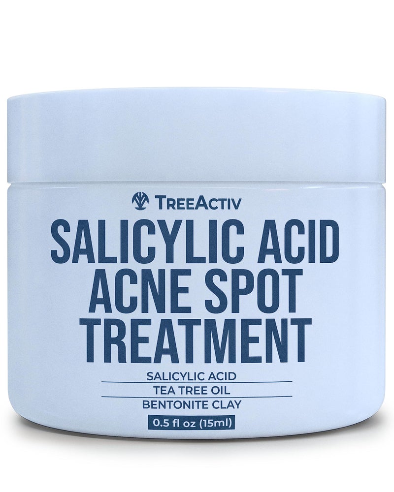 TreeActiv Invisible Acne Spot Cream 150+ Uses, Salicylic Acid & Tea Tree Oil Clear-Drying Formula for Acne-Prone Skin, Works on Blackheads & Whiteheads - Image 1