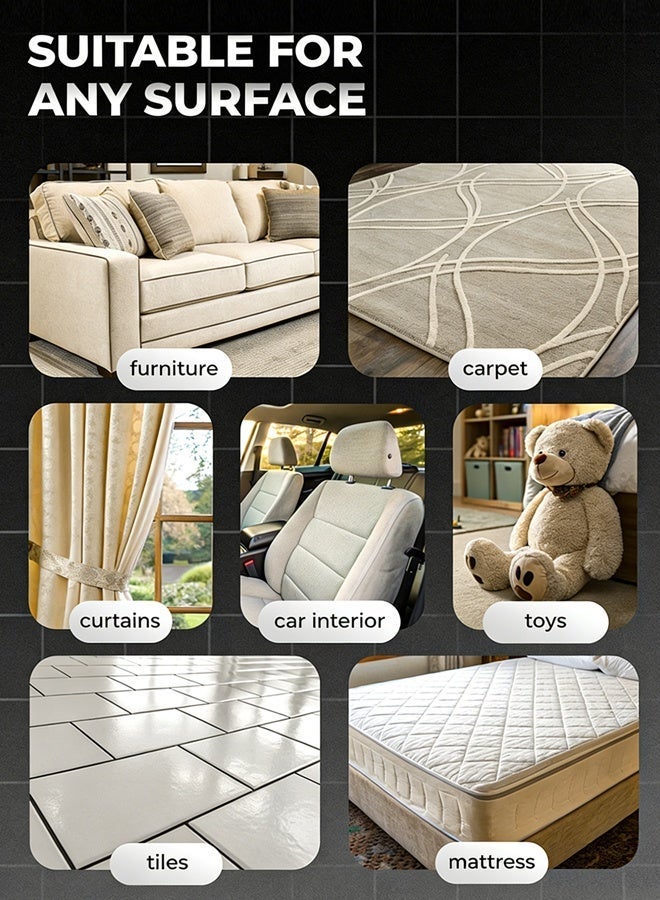 الحلم منظف سجاد، منظف سلكي جاف ورطب مع 6 فرش مختلفة، للسجاد/الستائر/مقاعد السيارات/الأرائك، 450 واط - Image 4