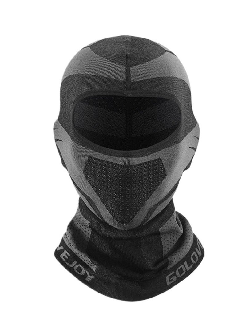General Outdoor winter mask, motorcycle riding, windproof sports, skiing, face protection, velvet scarf, warm headgear, mask (black)  - Image 4