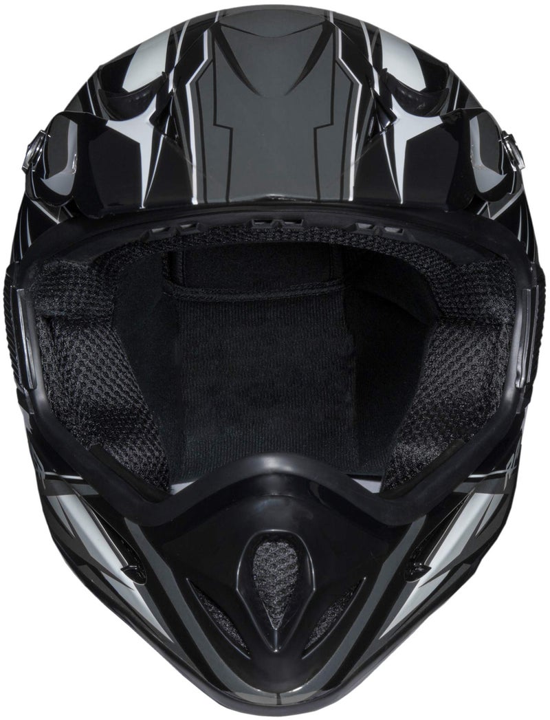 Raider 2121915 RX1 Black/Silver Large Adult MX Off-Road Helmet - Image 2