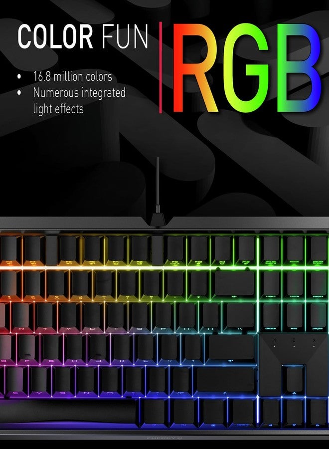 Cherry MX Board 3.0 S Wired Gamer Mechanical Keyboard with Aluminum Housing - MX Brown Switches (Slight Clicky) for Gaming and Office - Customizable RGB Backlighting - Full Size - Black - Image 4