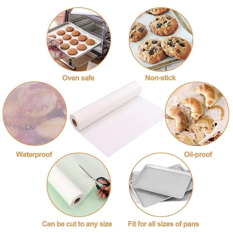 Magic Providers Eco-Friendly Butter Paper Roll - 1 Kg Roll (96 Metre)|Chapati Wrap|Paper Foil|Burger Wrap|Reusable Food Wrap|Lunch Box Safe|Butter Paper Roll for Roti,Paratha Sandwich Wrap, Standard - Image 3