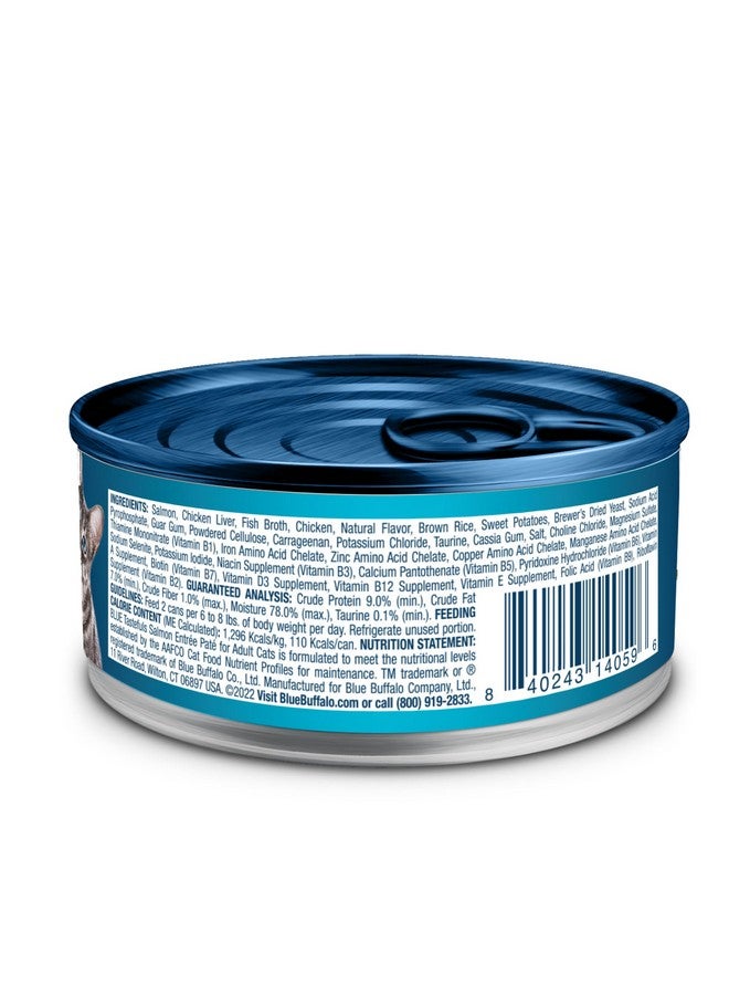 Blue Buffalo Tastefuls Wet Cat Food Paté, Made With Natural Ingredients | Salmon Entrée, 3Oz. Cans (24 Count) - Image 2