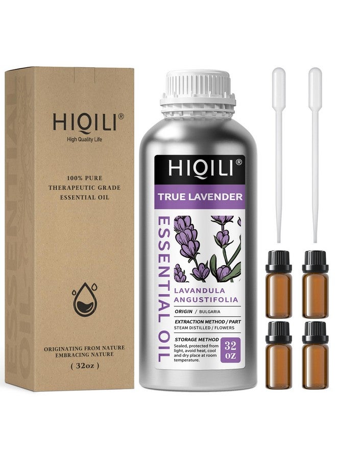 HIQILI 32 Fl Oz Lavender Essential Oil Pure, For Aromatherapy Diffuser, Hair, Includes Premium Quality Glass Dropper 32 Ounces - Image 1