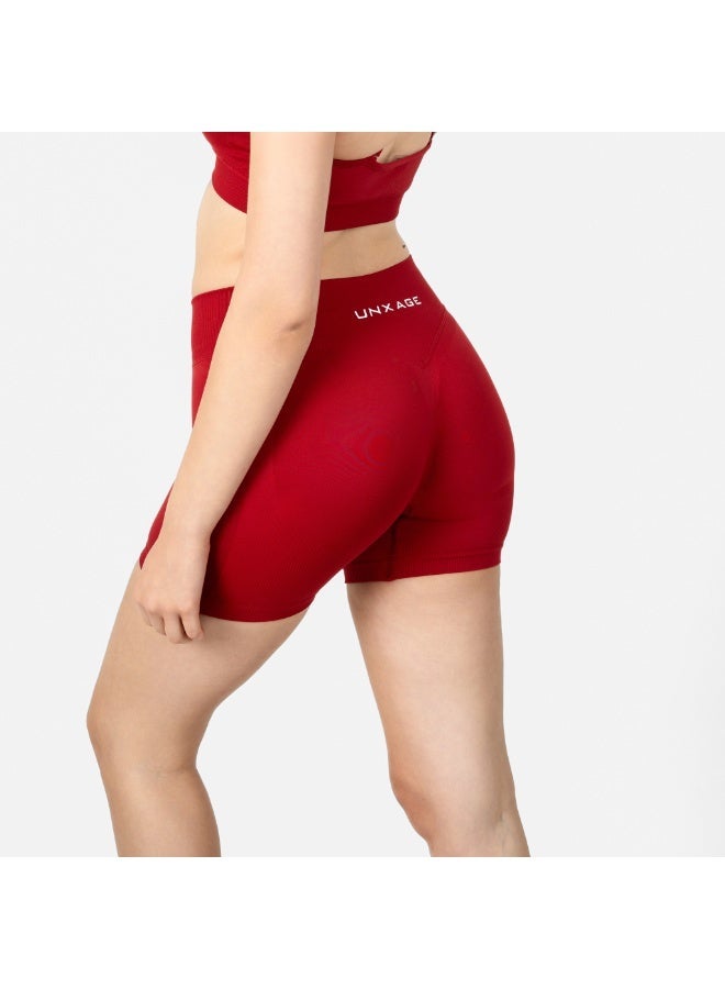 انكسيخ High-Waisted Seamless Shorts | Sculpted Performance - Image 5