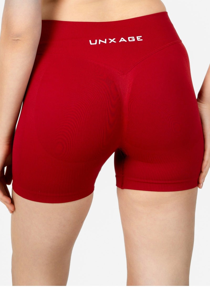 انكسيخ High-Waisted Seamless Shorts | Sculpted Performance - Image 3
