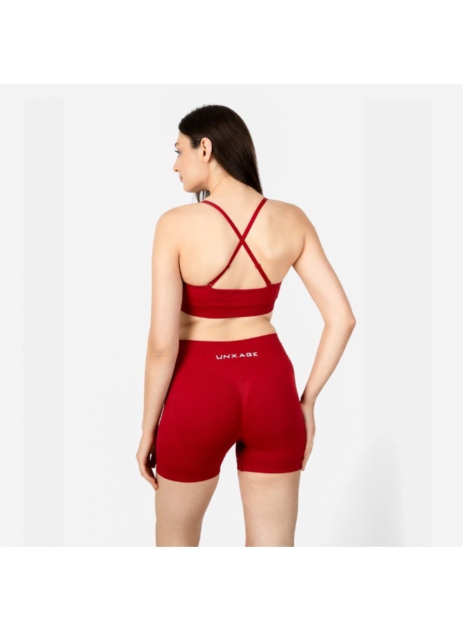 انكسيخ High-Waisted Seamless Shorts | Sculpted Performance - Image 2