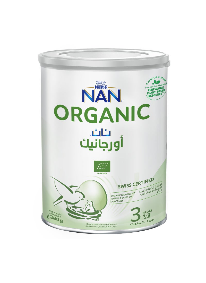 Nan Organic Milk Powder Stage 3 (1-3 Years) 380g  - Image 2