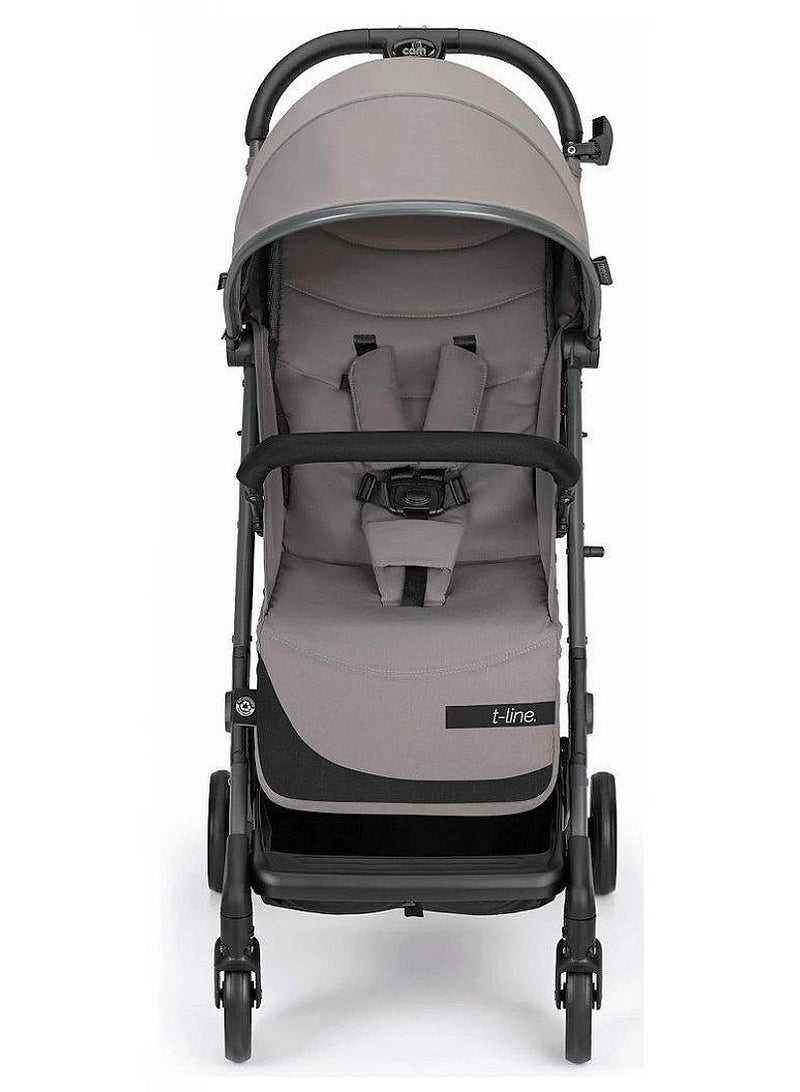 cam Super Compact Folding 202 Umbrella Stroller, Lightweight And Compact Compass Anthracite Color With Aluminium Frame, 5-Point Safety Harness - Image 3