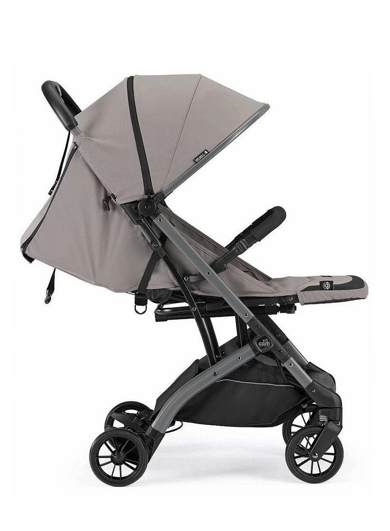 cam Super Compact Folding 202 Umbrella Stroller, Lightweight And Compact Compass Anthracite Color With Aluminium Frame, 5-Point Safety Harness - Image 4