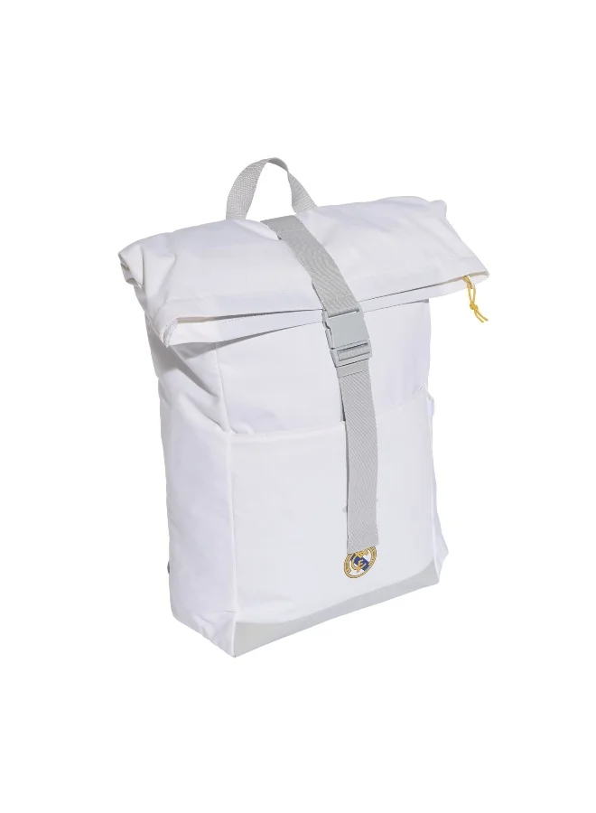 Adidas WHITE/LGSOGR Real Backpack U White Football Bags For Unisex  | Best Price UAE