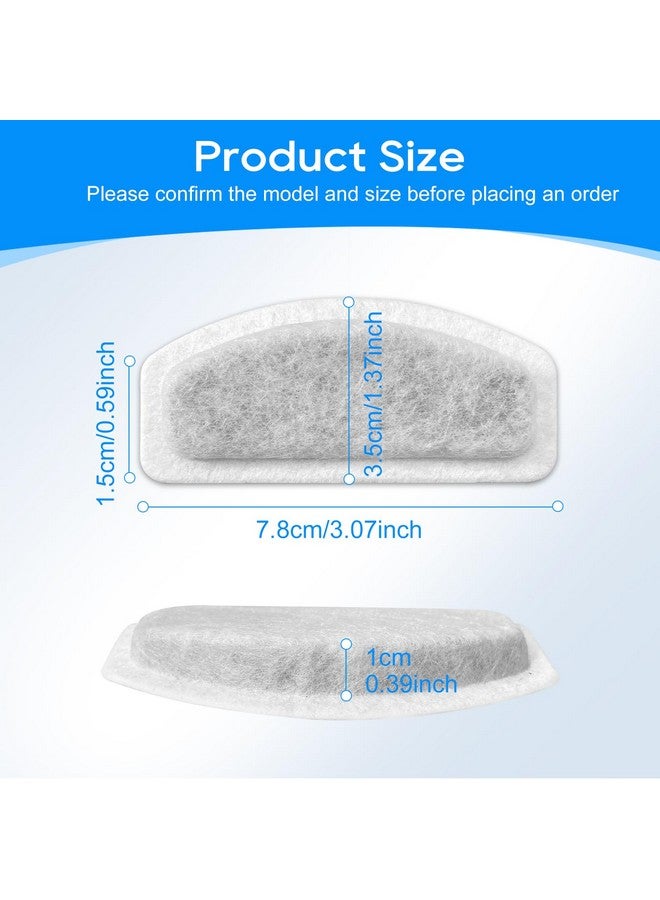 Cunina Cat Water Fountain Filter, 8 Pcs Replacement Water Filter Compatible with ORSDA D30 67oz/2L Stainless Steel Pet Water Fountains, 3 Triple Filtration System Automatic Pet Fountain Resin Filters - Image 3
