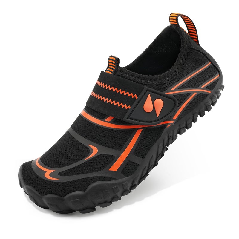 Stelle Kids Water Shoes Boys Girls Swim Hiking Aqua Socks Quick Dry Toddler Barefoot Shoesï¼ˆBlackï¼Œ13MLï¼‰ - Image 1