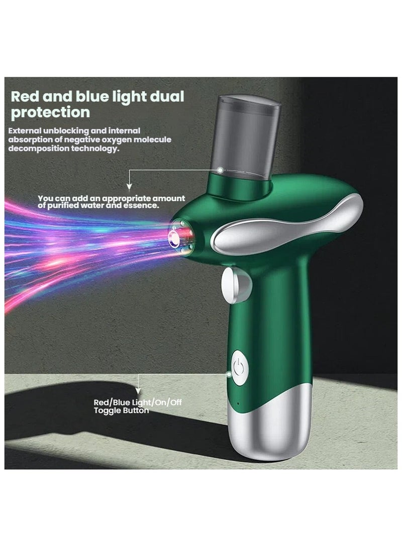 general Red and blue light oxygen injector home facial hydration device essence infusion beauty device water oxygen machine handheld nano sprayer - Image 2