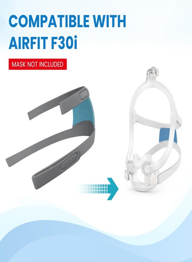 TrustKare أربطة رأس بديلة كبيرة الحجم من TrustKare، عبوة من قطعتين، متوافقة مع جهاز AirFit AirTouch F30i، مزودة بمشابك مغناطيسية (بدون قناع). - Image 4