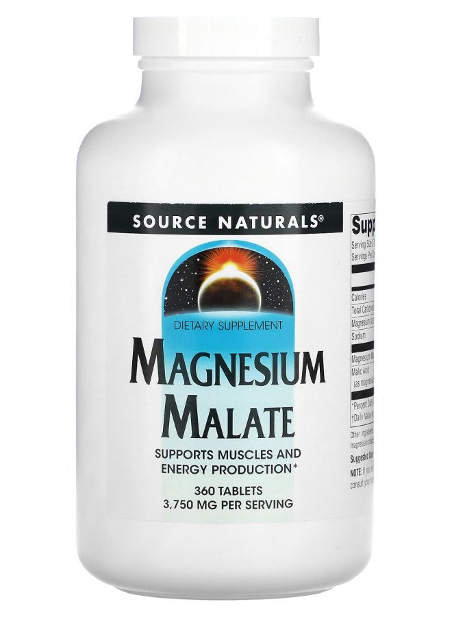 Source Naturals Magnesium Malate 3750 mg 360 Tablets (1250 mg per Tablet)