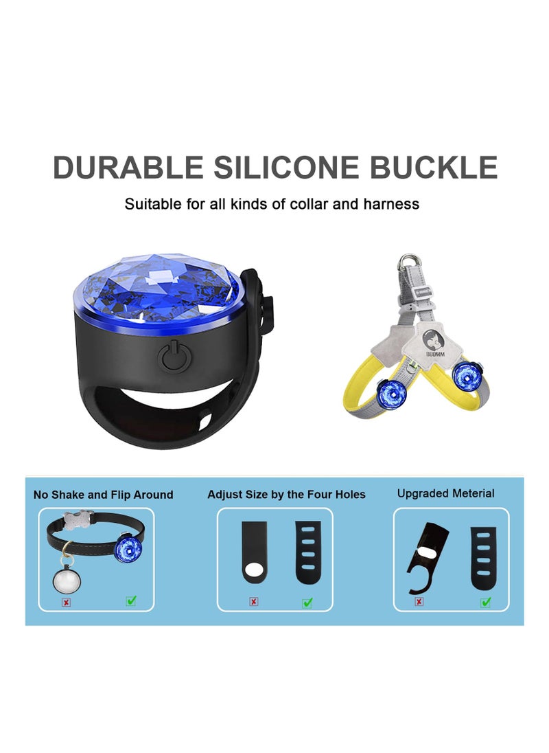 SYOSI - Waterproof Dog Collar Lights for Night Walking, 3 modes Rechargeable Night Walking Dog Silicone Safety Light Durable Silicone Dog Collar Light LED Dog Collar Light for Small Medium Dogs - Image 1
